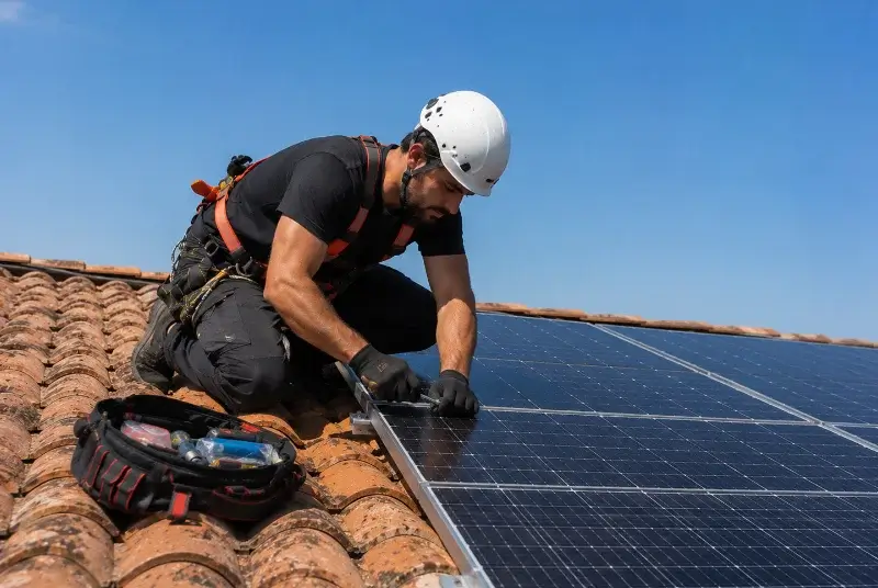 Maintenance et monitoring de panneaux solaires à la Balme-de-Sillingy