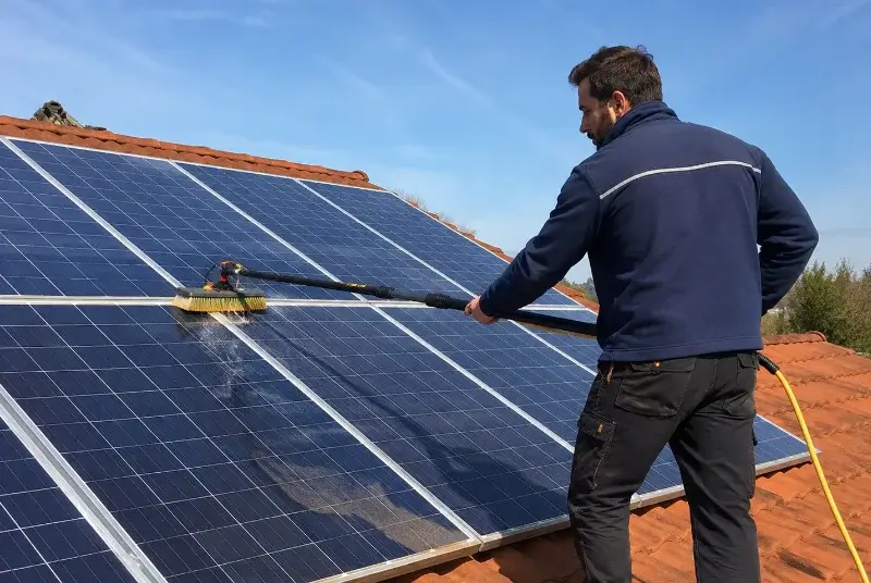 Nettoyage et entretien de panneaux solaires à la Balme-de-Sillingy